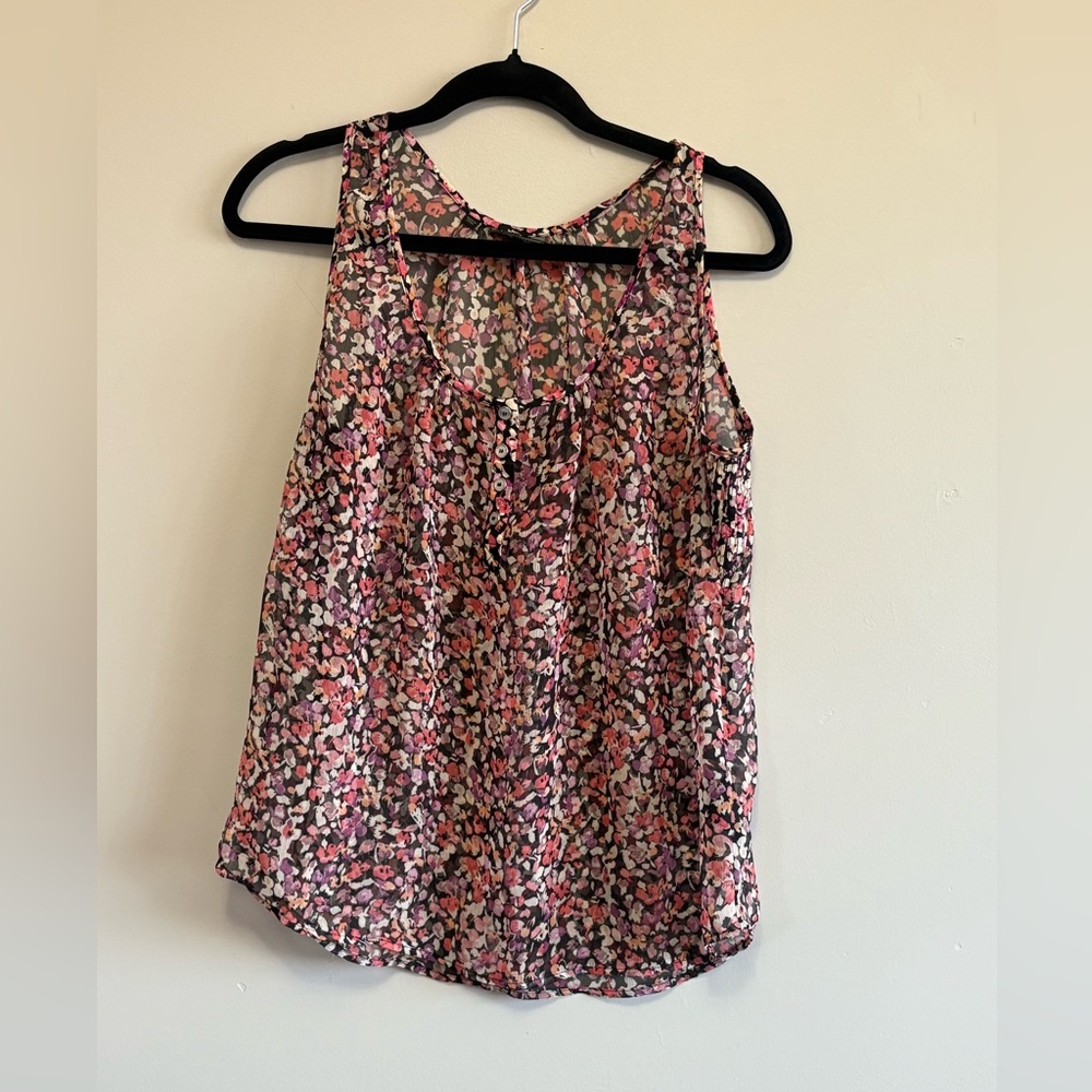 Guess Summer Vibes Floral Sleeveless Top